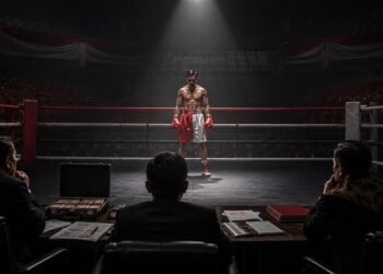 Indonesian professional boxing event illustrating the promotional business behind major fights.