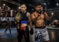 Boxing, kickboxing and MMA fighters representing the combat disciplines featured at Born to Fight Vol. 2 in Karanganyar.