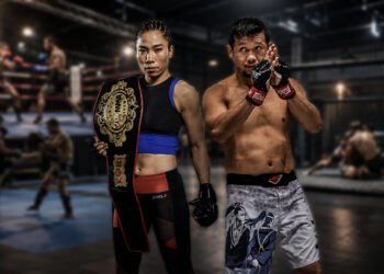 Boxing, kickboxing and MMA fighters representing the combat disciplines featured at Born to Fight Vol. 2 in Karanganyar.