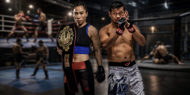 Boxing, kickboxing and MMA fighters representing the combat disciplines featured at Born to Fight Vol. 2 in Karanganyar.