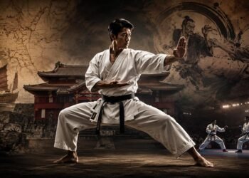 Traditional Okinawan karate training representing the history of karate from Ryukyuan Te to the modern martial art